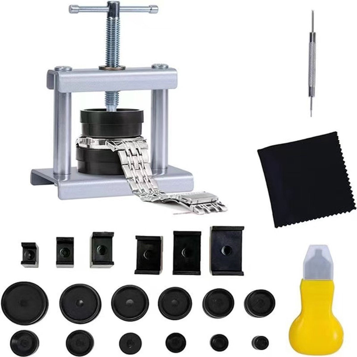 Vervangingsset voor horlogebatterijen - reparatieset voor horloges - eenvoudig te gebruiken - zeer praktisch - ontworpen voor horlogeliefhebbers - voldoet aan hun professionele onderhoudsbehoeften - set van 22 stuks