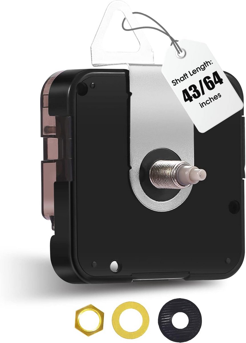 Super Silent Sweep Klok Mechanisme voor Wandklokken - Quartz Vervangmotor