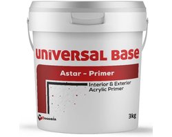 Universal base primer - for Venetian plaster and water-based acrylic paint - 3 kg (UNIVERSAL BASE PRIMER)