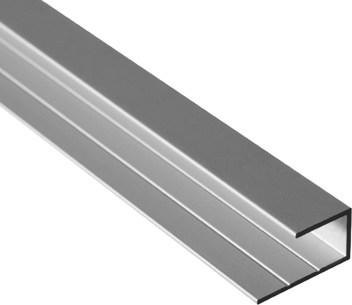 U-profiel van aluminium voor HPL-platen - 8 mm - Geanodiseerd