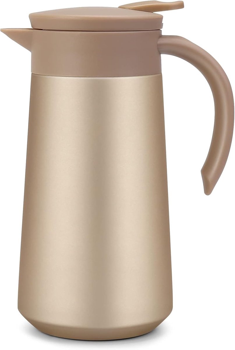 Thermoskan - Isoleerkan - 27oz Koffiekan Airpot GeïSoleerde - Airpot Groot - Koffie-Urn Roestvrijstalen VacuüM Thermoskan - Voor Koffie Heet Water Thee En Warme Dranken