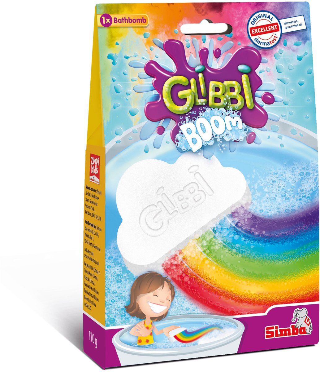 Glibbi Boom Regenboog - Badbom - vanaf 3 jaar - dermatologisch getest — afbeelding 15