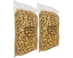 Doppinda's Voor Vogels 8KG (2x4KG, Verse Kwaliteit!) - Ongebrande Doppinda's - Vogelpinda's - Vogelvoer Buitenvogels - Pindas Voor Vogels - Vogelpinda's