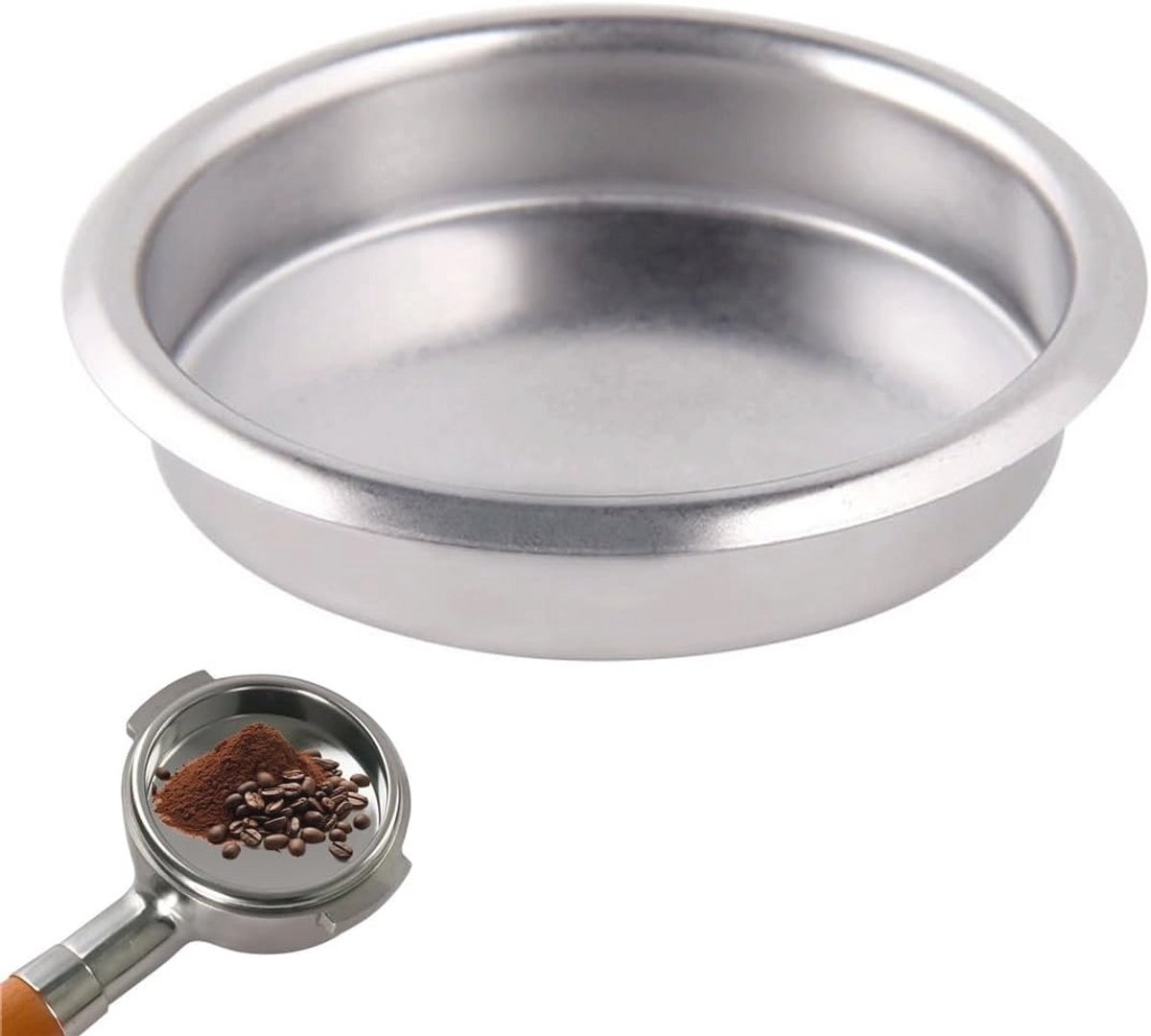 Backflush Zeef 51 mm - Roestvrijstalen Blindfilter voor Semi-Automatische Koffiemachines - Duurzaam en Gebruiksvriendelijk Accessoire