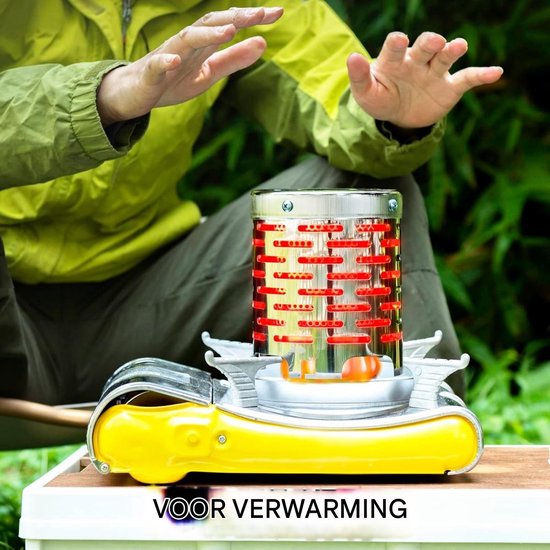 TOVBMUP Tentverwarming - Gasfornuisverwarmingsaccessoires - Campingfornuisverwarmingsaccessoires - Campinggasverwarming - Verwarmingsaccessoires van roestvrij staal - Geschikt voor campers, campers en kampeertenten — afbeelding 4