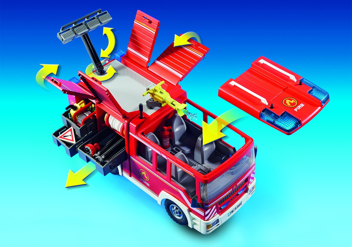PLAYMOBIL City Action Brandweer pompwagen - 9464 — afbeelding 12