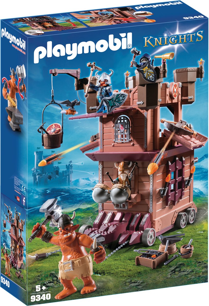 PLAYMOBIL Mobiele aanvalstoren van de dwergen - 9340