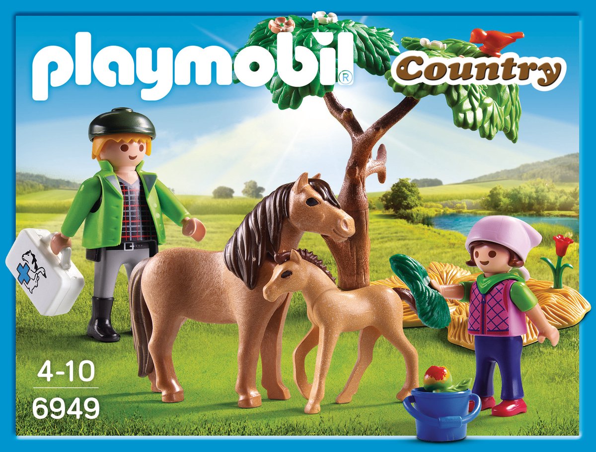 PLAYMOBIL Dierenarts met pony's - 6949 — afbeelding 4