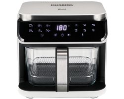 Hausberg HB-2343AB Airfryer 6,5 L | 1200-1400 W | Glasmand Met Touchscreen & 12 Voorinstellingen – Gezond Koken Met 3D-Luchtcirculatie
