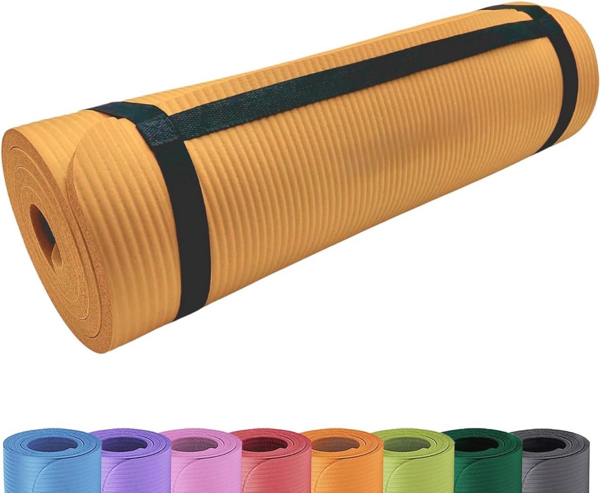 Comfortabele antislip yogamat 15 mm – Perfect voor yoga, pilates, slaapmat en camping