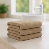 Nile Textile Luxe Handdoek - 50x100 - Kameel Kleur - 600GSM - Egyptisch Katoen