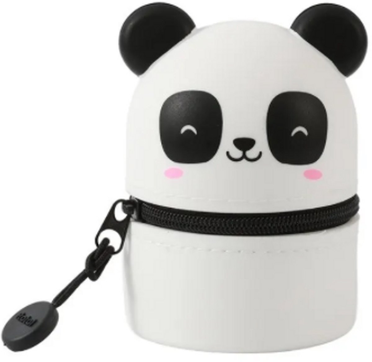 iTotal Mini silicone pencil case PANDASTIC Zachte siliconen etui voor school, uitbreidbaar met contourvorm 6.0x6.0x8.5cm 53gr