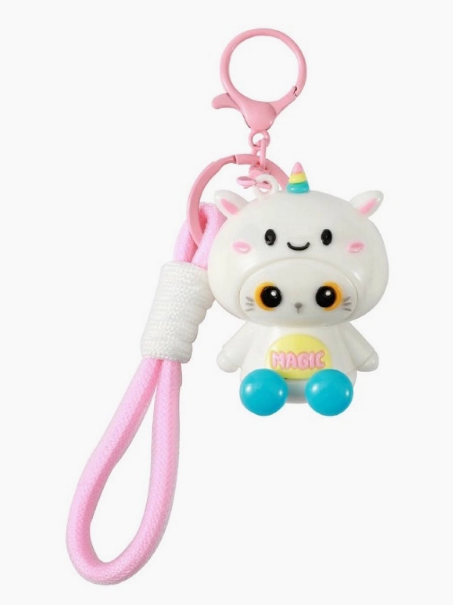 iTotal Sleutelhanger Hoodie Eenhoorn Keychain UNICORN Plastic and Metal 4.5x4.0x5.4cm