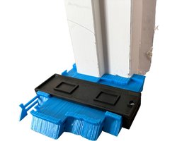 Luxevo Aftekenhulp – 12,8 cm x 10,1 cm – Hoekmeter & Profieldiepte Meter – Profielmal / Profielmeter – Meethulp voor Laminaat & Vloerleggen