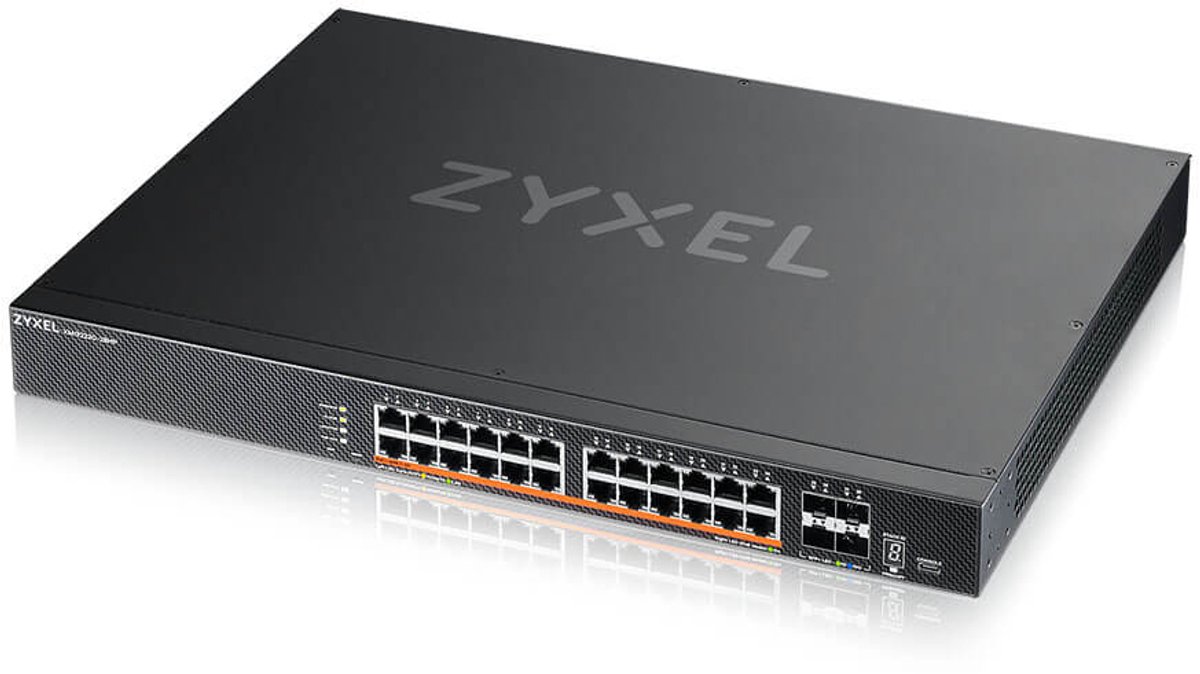 Zyxel XMG2230-28HP Managed L2/L3 2.5G Ethernet (100/1000/2500) Power over Ethernet (PoE) 1U Zwart