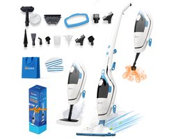 BOLLIT 16 in 1 Stoomreiniger 1500W - Handstomer - Tapijtreiniger - Vlekkenreiniger- Stoomreinigers - Handstoomreiniger - Vloerreiniger - Stoommop - Stoomdweil - Vloer, Bank, Badkamer, en Tapijt Reinigen