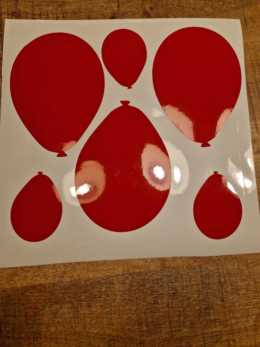 Herbruikbare statische raamsticker ballon