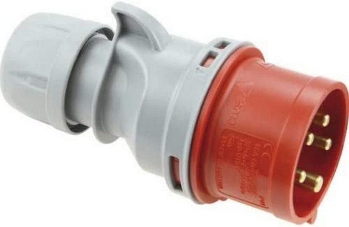 CEE Wandstekker 5-polig 32A 400V 6H IP44 - Schroefloze Aansluitklemmen