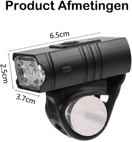 Luxyana® Premium Fietslamp XL - Extra Sterk Voorlicht - USB Oplaadbaar Fietslicht — afbeelding 5