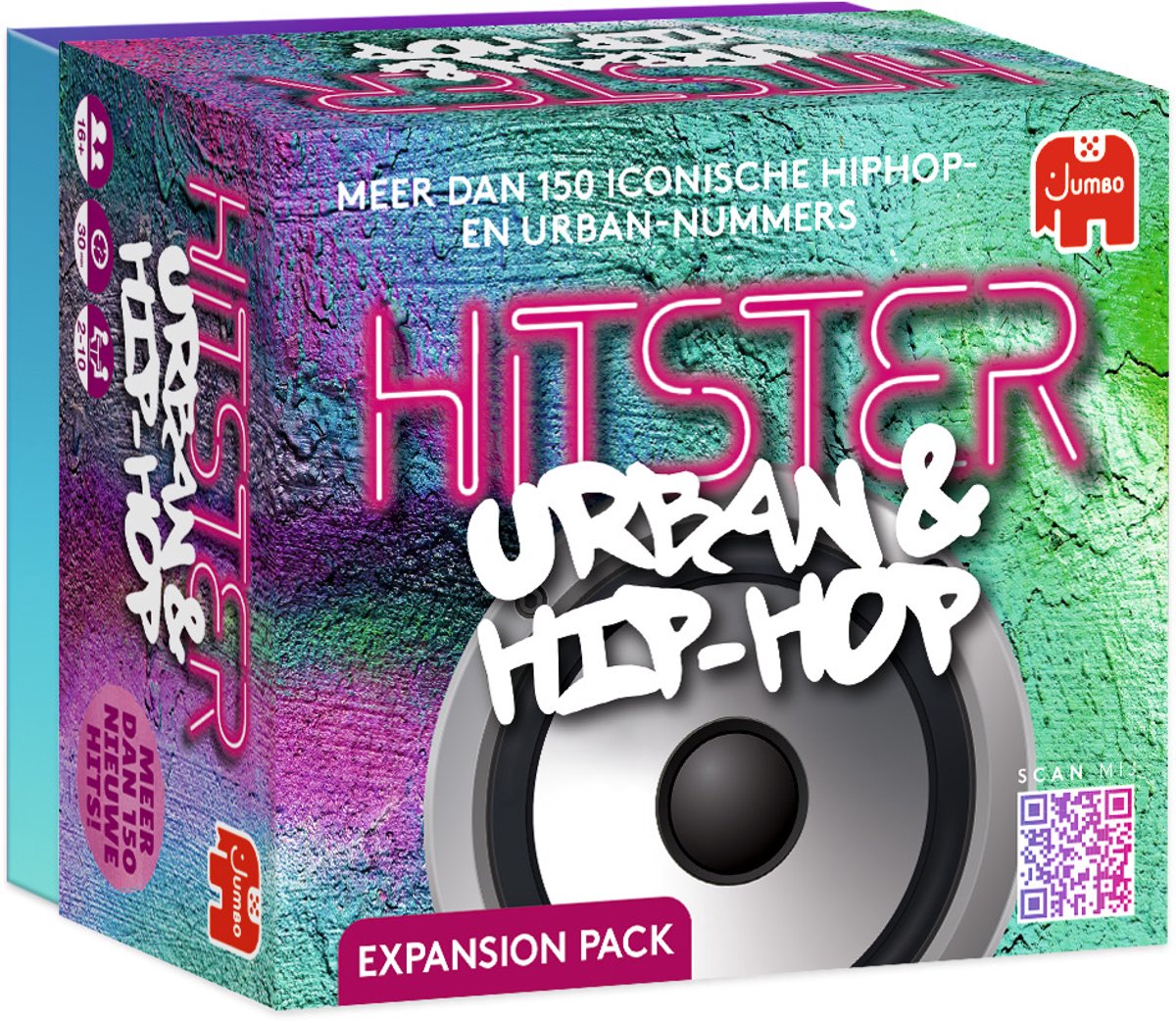 Jumbo - Hitster - Urban & Hip-Hop - Uitbreidingsset - Partyspel - Actiespel - Muziekspel vanaf 16 jaar