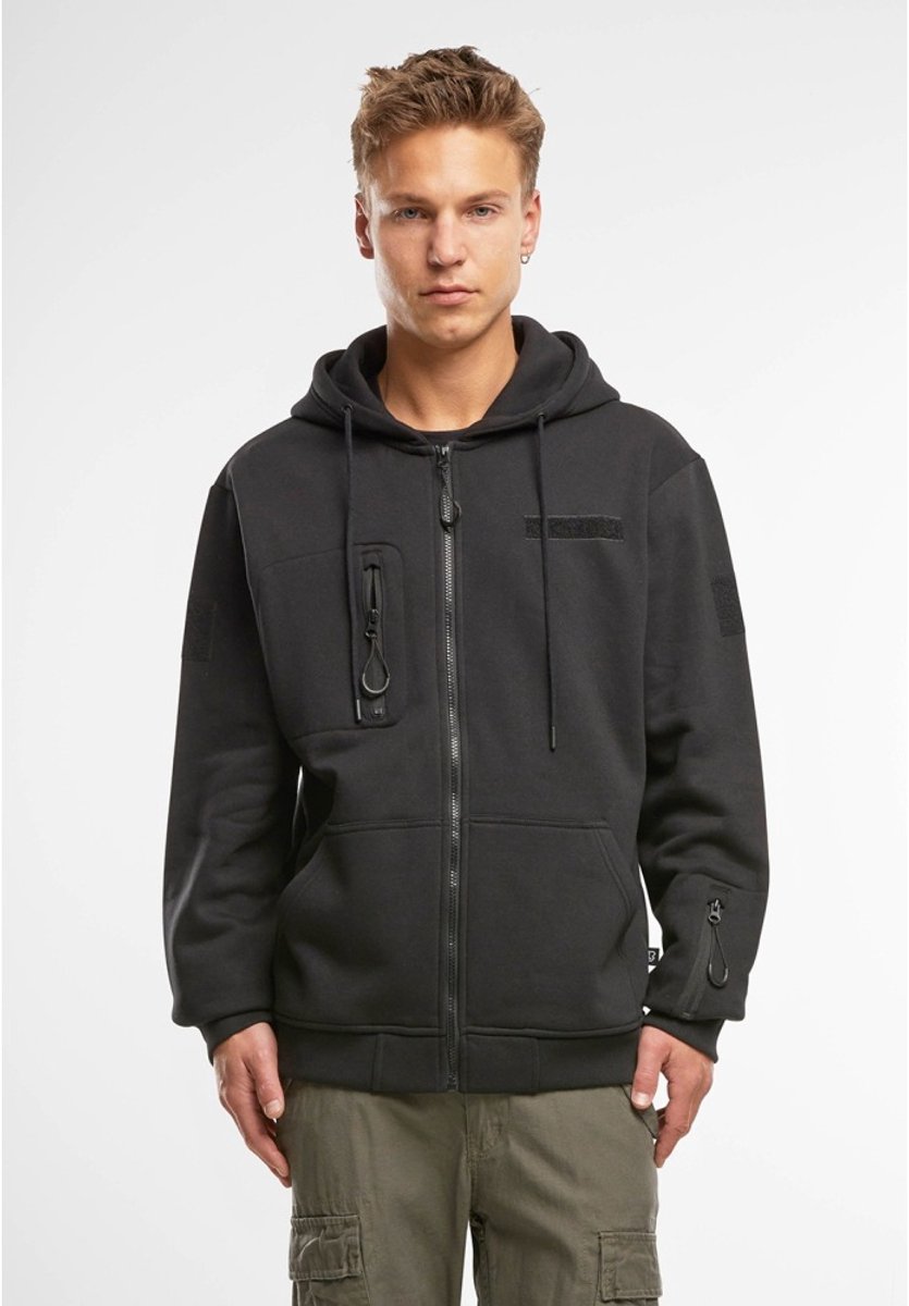 Brandit Tactical Sweat Jacket Heren Vest met capuchon Groen