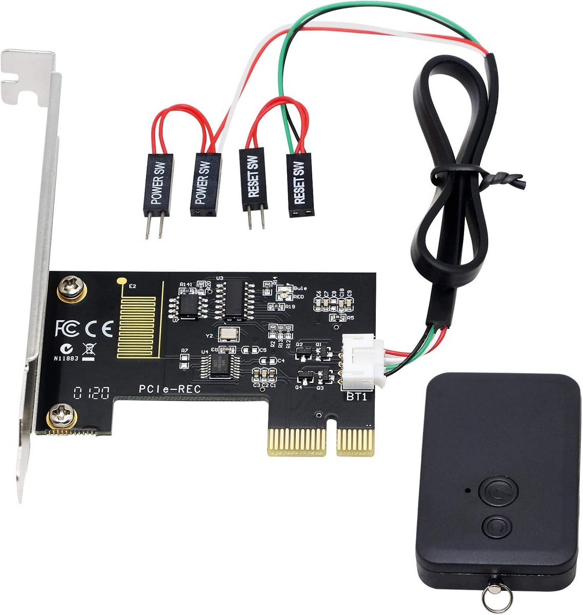 Draadloze Afstandsbediening voor PC Aan/Uit en Herstart via PCIe