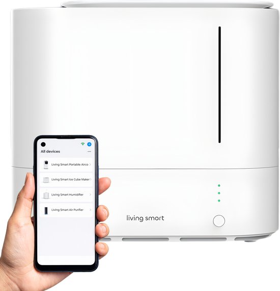 LivingSmart™ slimme luchtbevochtiger met App - 2.2L - <20m² - Ultrasoon - WiFi - luchtbevochtiger - humidifier - Binnnenklimaat