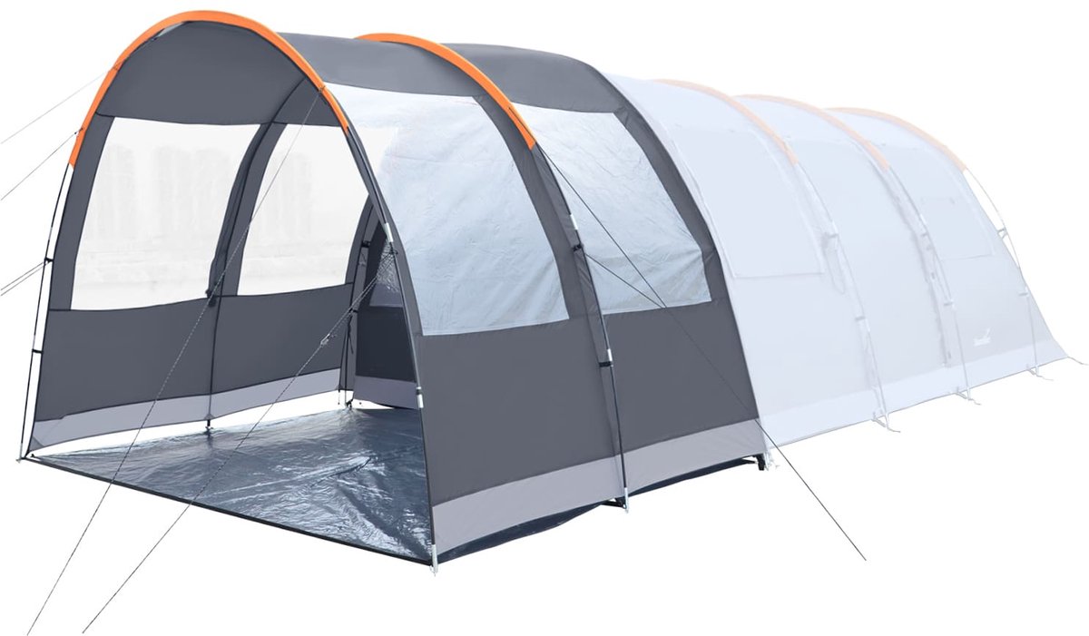 Skandika tunneltent Gotland Protect voor 5 personen - Familietent met vastgestikte kuip, met/zonder nachtzwart slaapcabine, waterdicht, 5000 mm waterkolom, 2 m stahoogte, kampeertent voor 5 personen