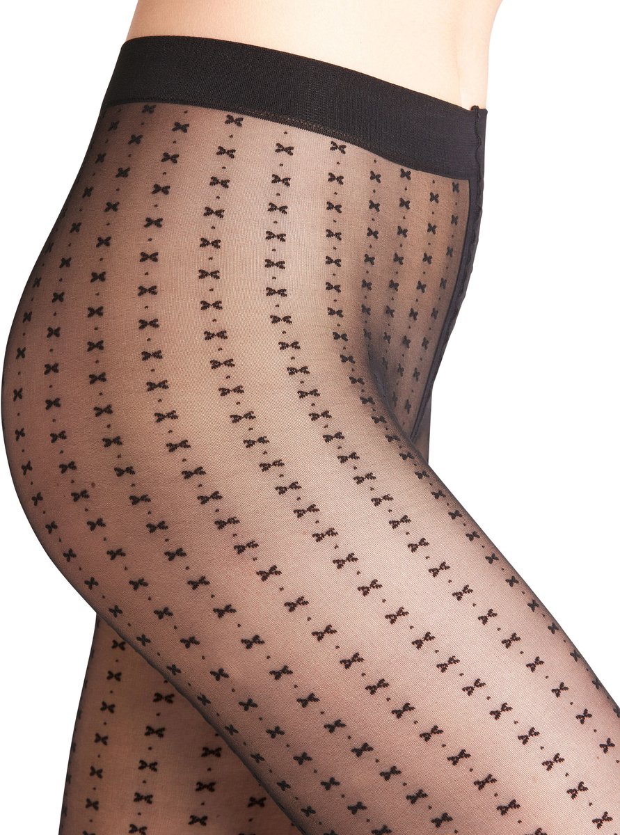 FALKE Firefly 20 DEN transparent materiaal transparent 20 DEN Panty dames zwart - maat L