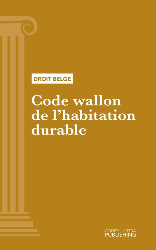 Code wallon de l'habitation durable - cover