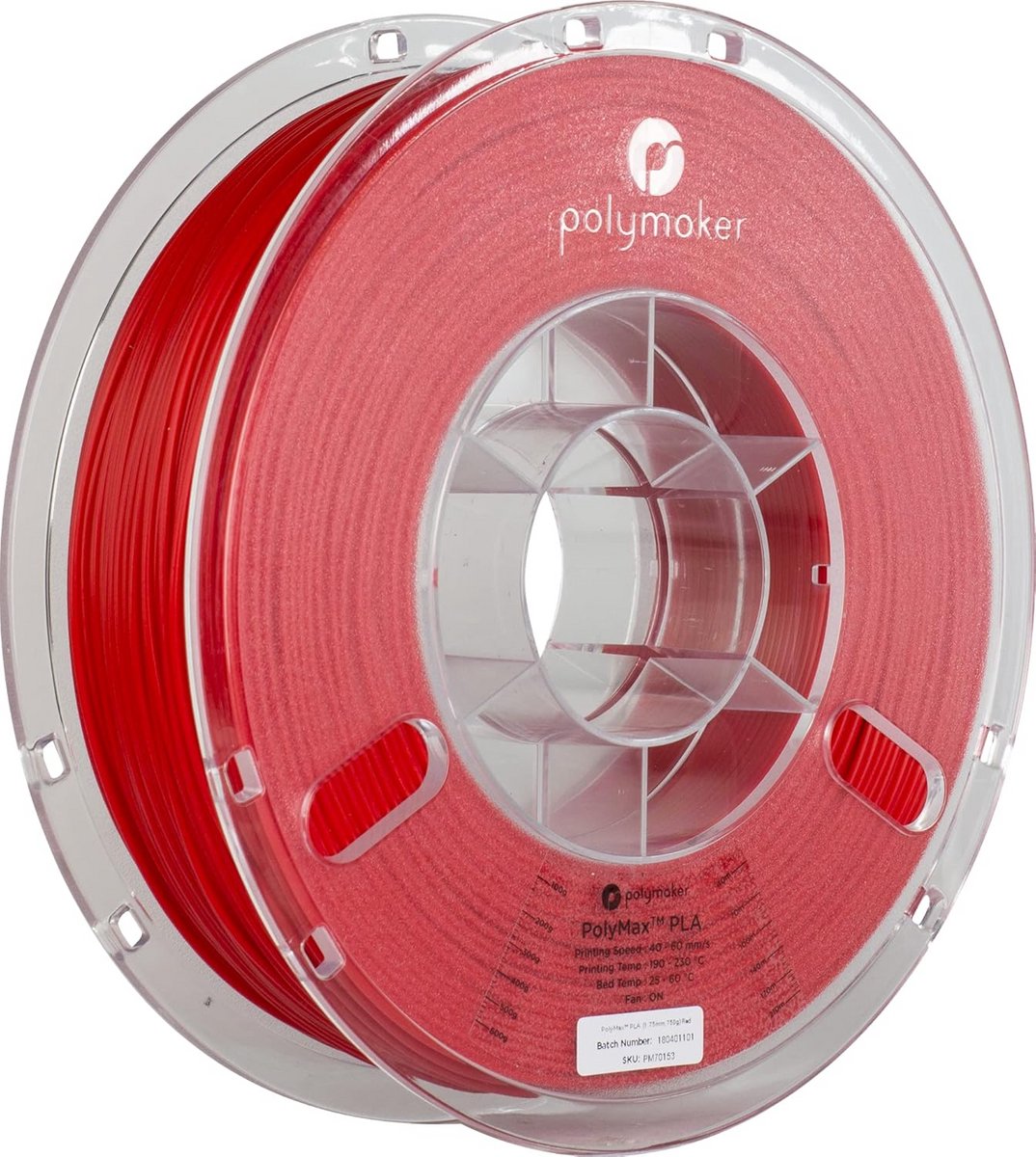 Versterkt PLA 3D-printerfilament met hoge slagvastheid en Jamfree technologie, 1,75 mm, 0,75 kg