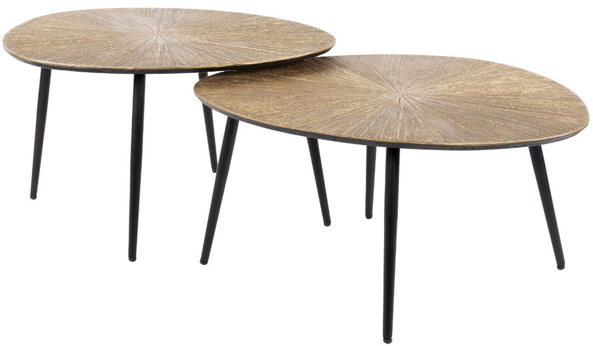 AnLi Style Salontafel Ray organisch set/2 Brons