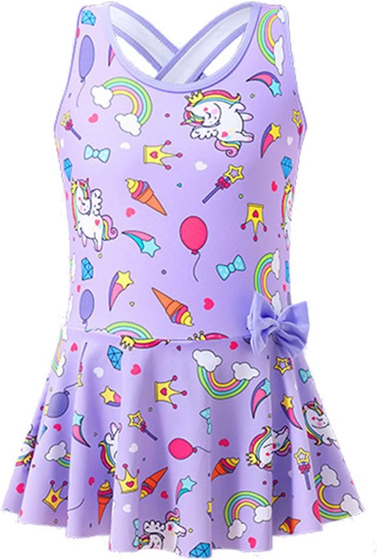 Bikinitop voor meisjes Lana 500 high neck Glory turquoise