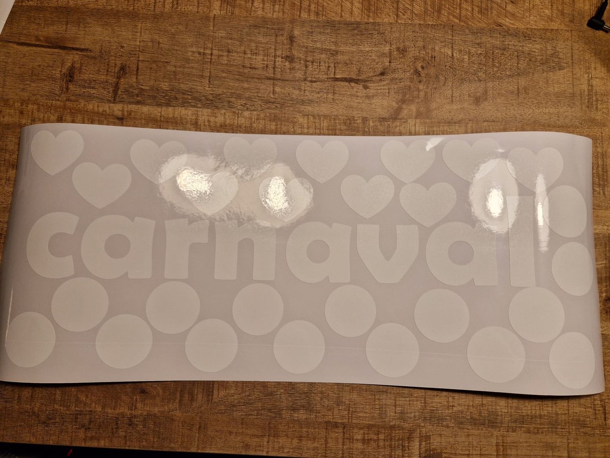 Herbruikbare statische raamsticker CARNAVAL