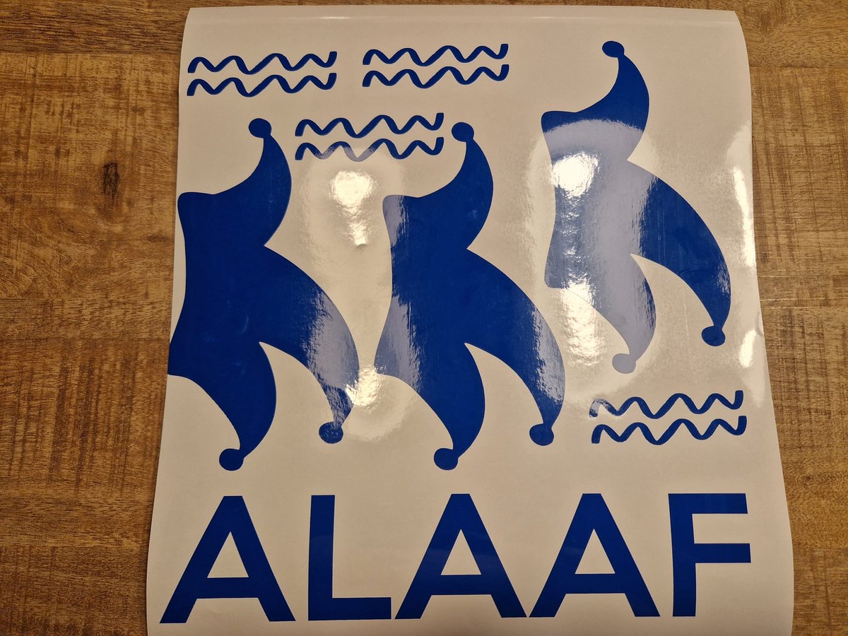Herbruikbare statische raamsticker ALAAF