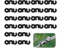 20 stuks aluminium legering - touwspanners voor campingtent - ultra lichte tent touwspanners - campinguitrusting voor buitenactiviteiten zoals wandelen en backpacken