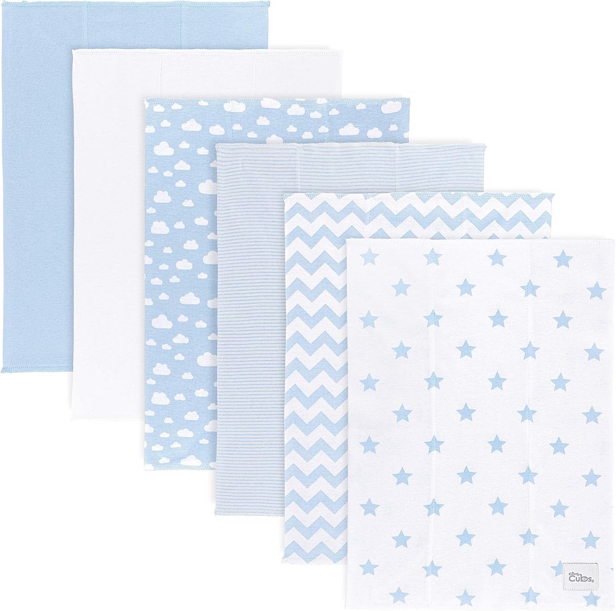 Grote ultra absorberende spuugdoeken voor baby's - 6 stuks, 100% katoen, ideaal voor borstvoeding en onderweg