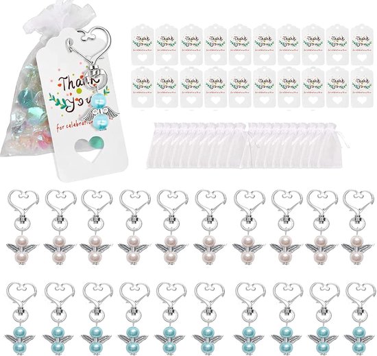 20 reeksen Engel Sleutelhanger Set, Engel Hanger Beschermengel ...