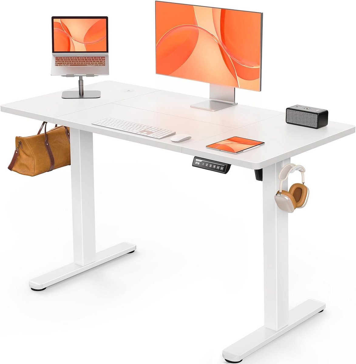 Ergonomisch Elektrisch Zit-Sta Bureau Hoogte Verstelbaar 120 x 60 cm met Smart Paneel