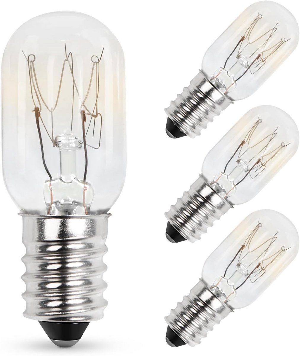 15W E14 Koelkastlampen - Dimbare Warm Witte Pygmy Gloeilampen 230V - 4-pack