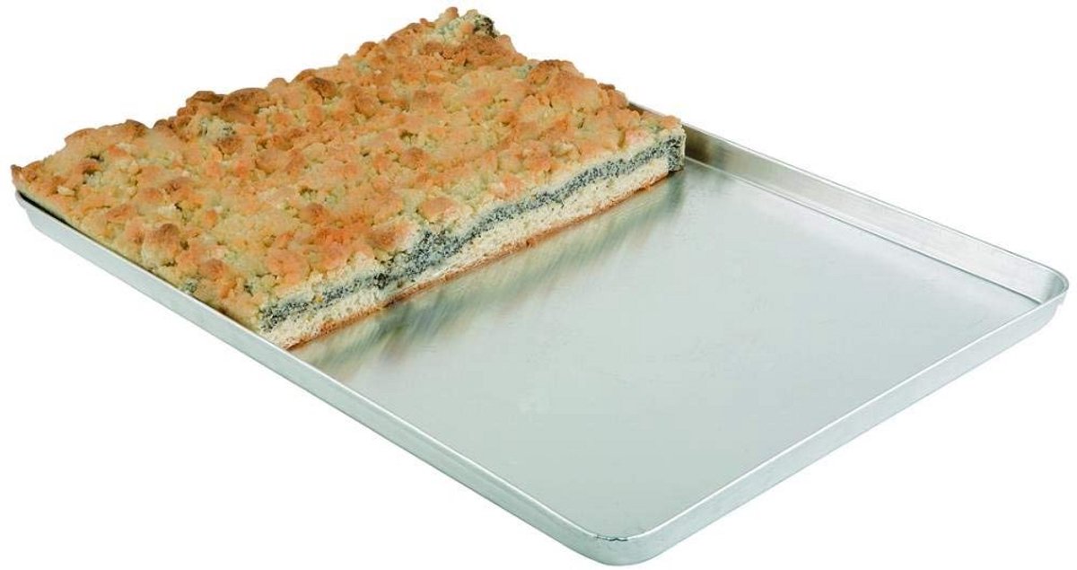 Grote Zilveren Taartplaat / Ovenschaal voor Gebak en Buffet - 60x40 cm Aluminium