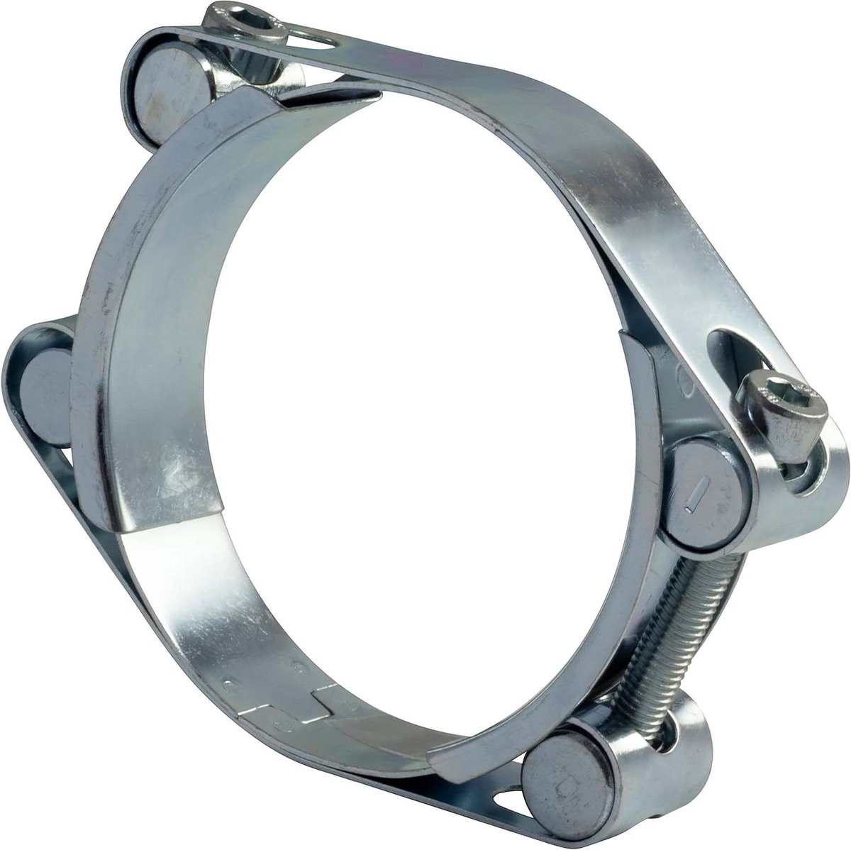 Schroefklemmen van Verzinkt Staal - Dubbel - Bandbreedte 24 mm - 100-110 mm - Pompen Irrigatie Chemie Slang Persluchtleiding - Zilverkleurig - Geschikt voor C63775