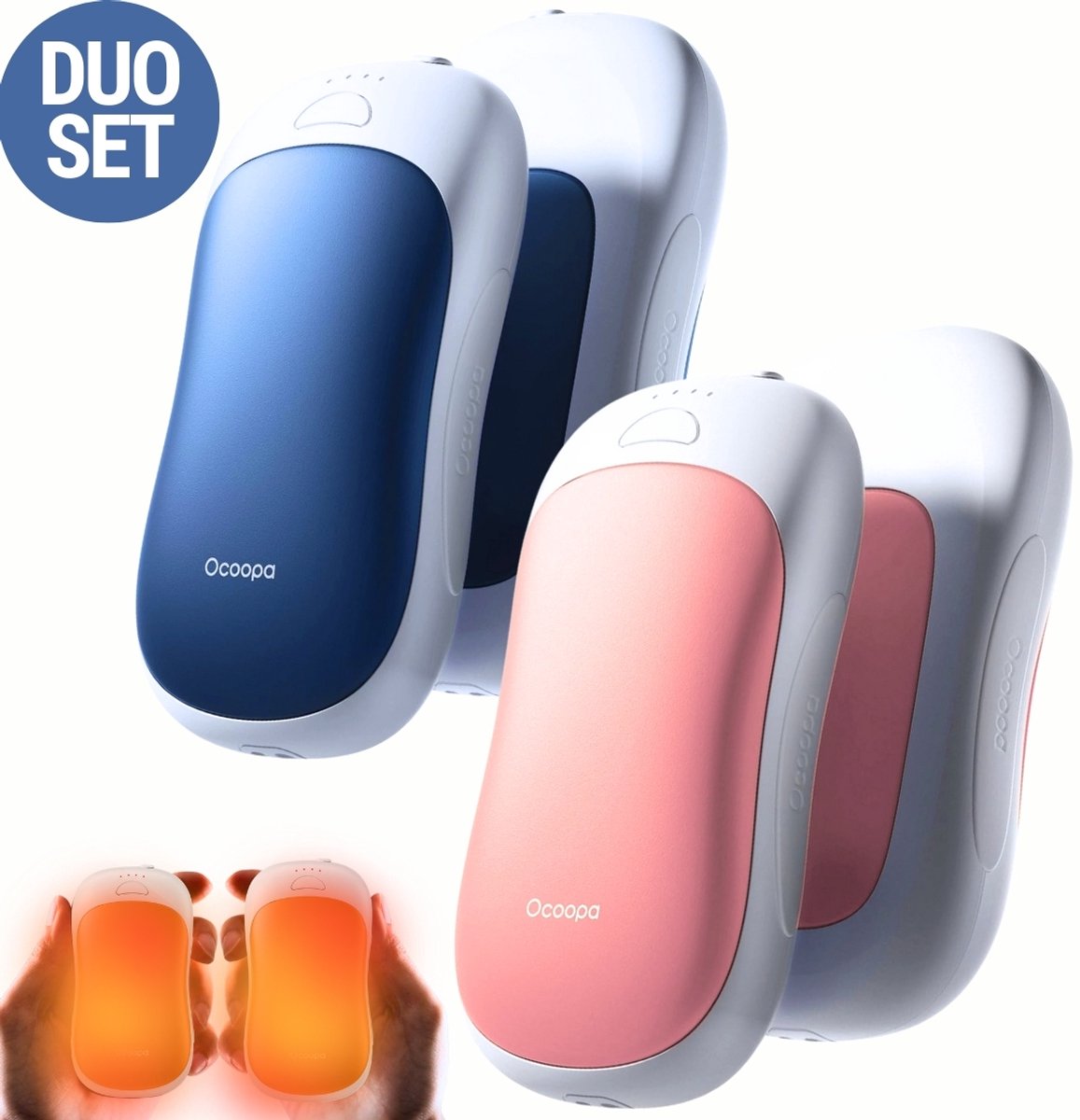 OCOOPA UT5 DuoHeat Handwarmer Elektrisch, Dubbelzijdige Verwarming, 2s
