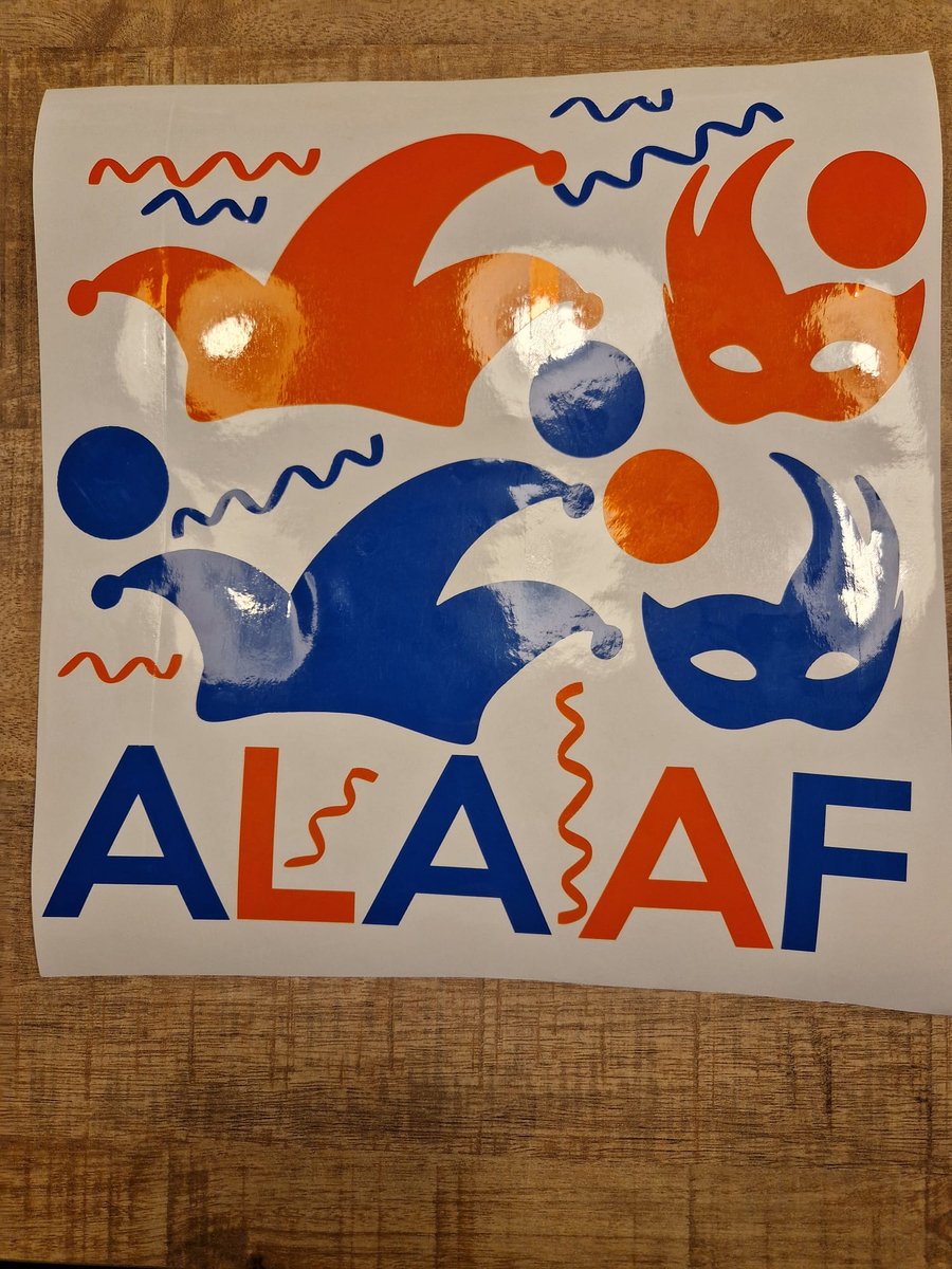 Herbruikbare statische raamsticker ALAAF