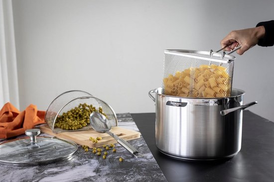 Dubbele Pastamand voor Spaghettipot RVS 24 cm — afbeelding 3