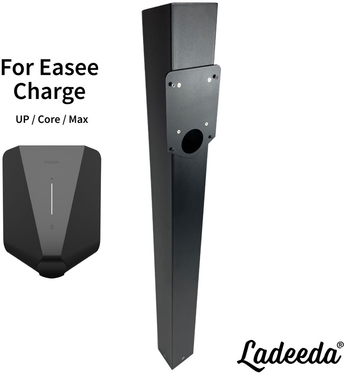 Ladeeda Laadpaal Pedestal: Duurzaam RVS, 10 Jaar Garantie
