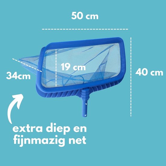Schepnet Deluxe voor Zwembaden - Fijnmazig met Dieptewerking - Extra Stevig Kunststof Frame van AquaFinesse — afbeelding 3