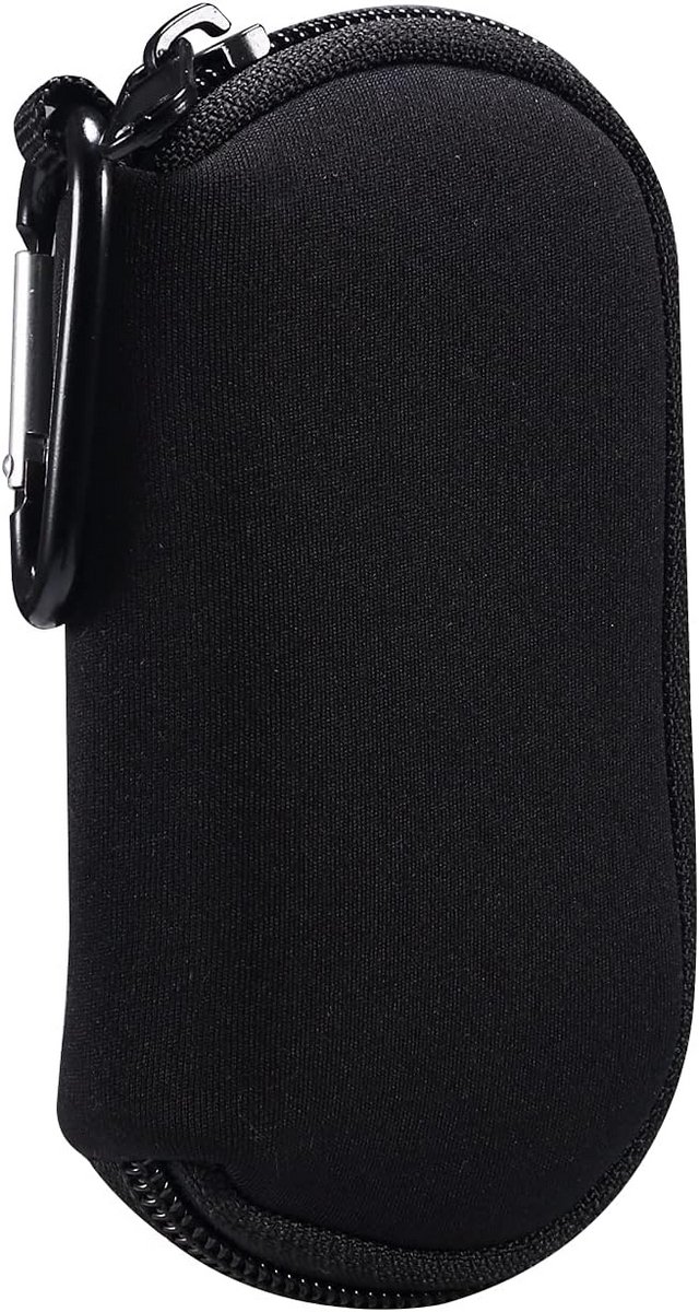 3x Neopreen Opberghoes voor Draadloze Oordopjes en Kleine Accessoires met Karabijnhaak