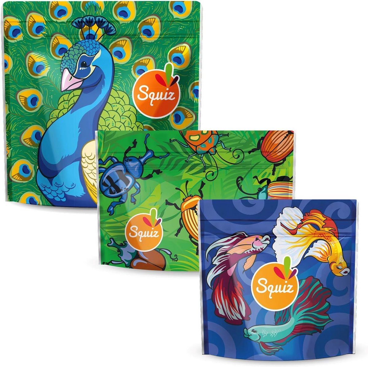 Set van 3 Herbruikbare Snack- en Broodtrommels - Kinderen - Flamboyante Collectie