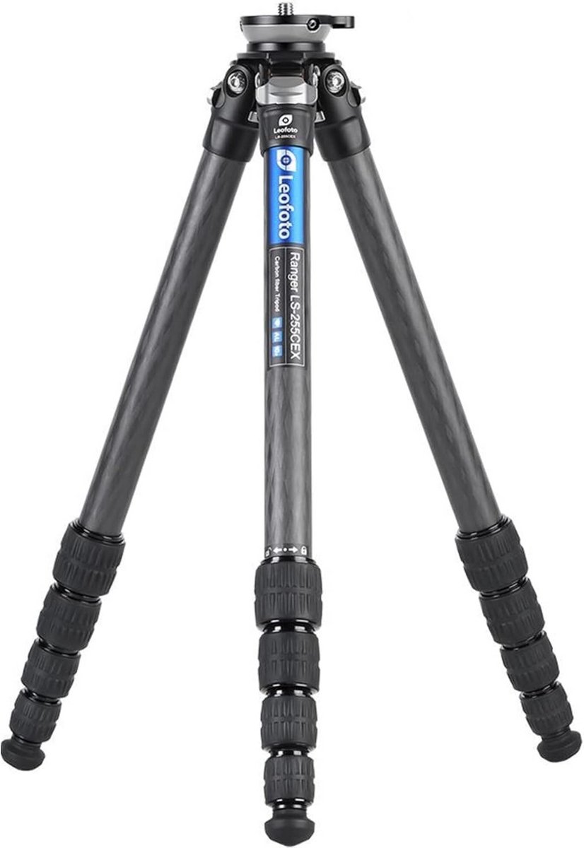 Carbon Camera Statief met Nivelleringsbasis en Uitschuifbare Poten